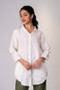 Beth Linen Shirt  - Off-white