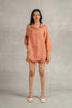 Beth Linen Shirt  - Sand Brown