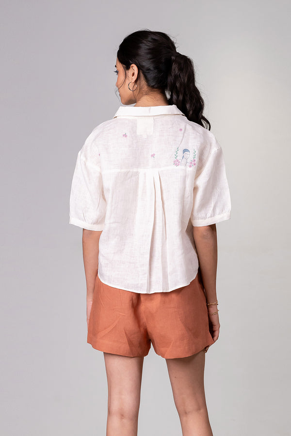 Bobby Linen Drawstring Shorts With Pockets – Sand Brown