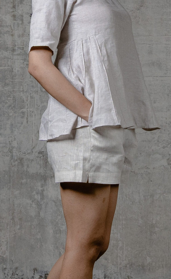 Bobby – Linen Shorts  - Beige