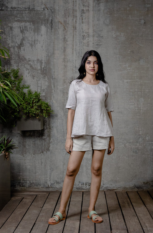 Bobby – Linen Shorts  - Beige