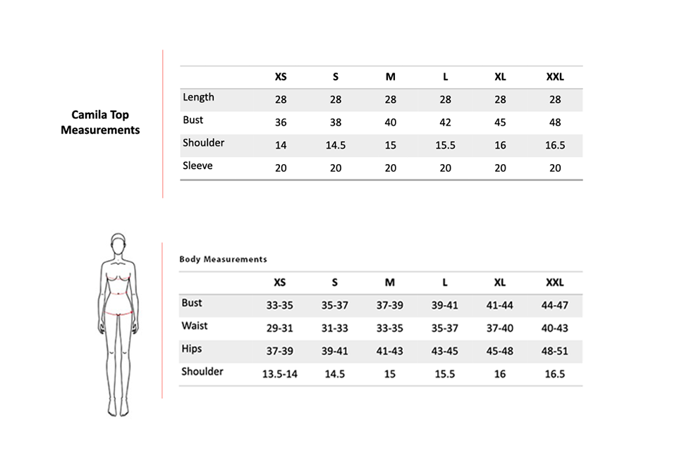 Size Chart 1