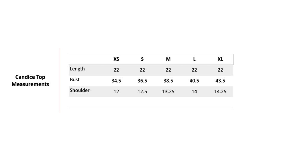 Size Chart 1