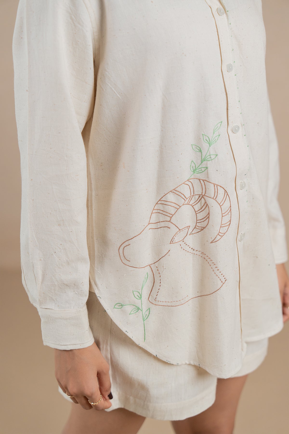 Capricorn Kala Cotton Shirt - Off white