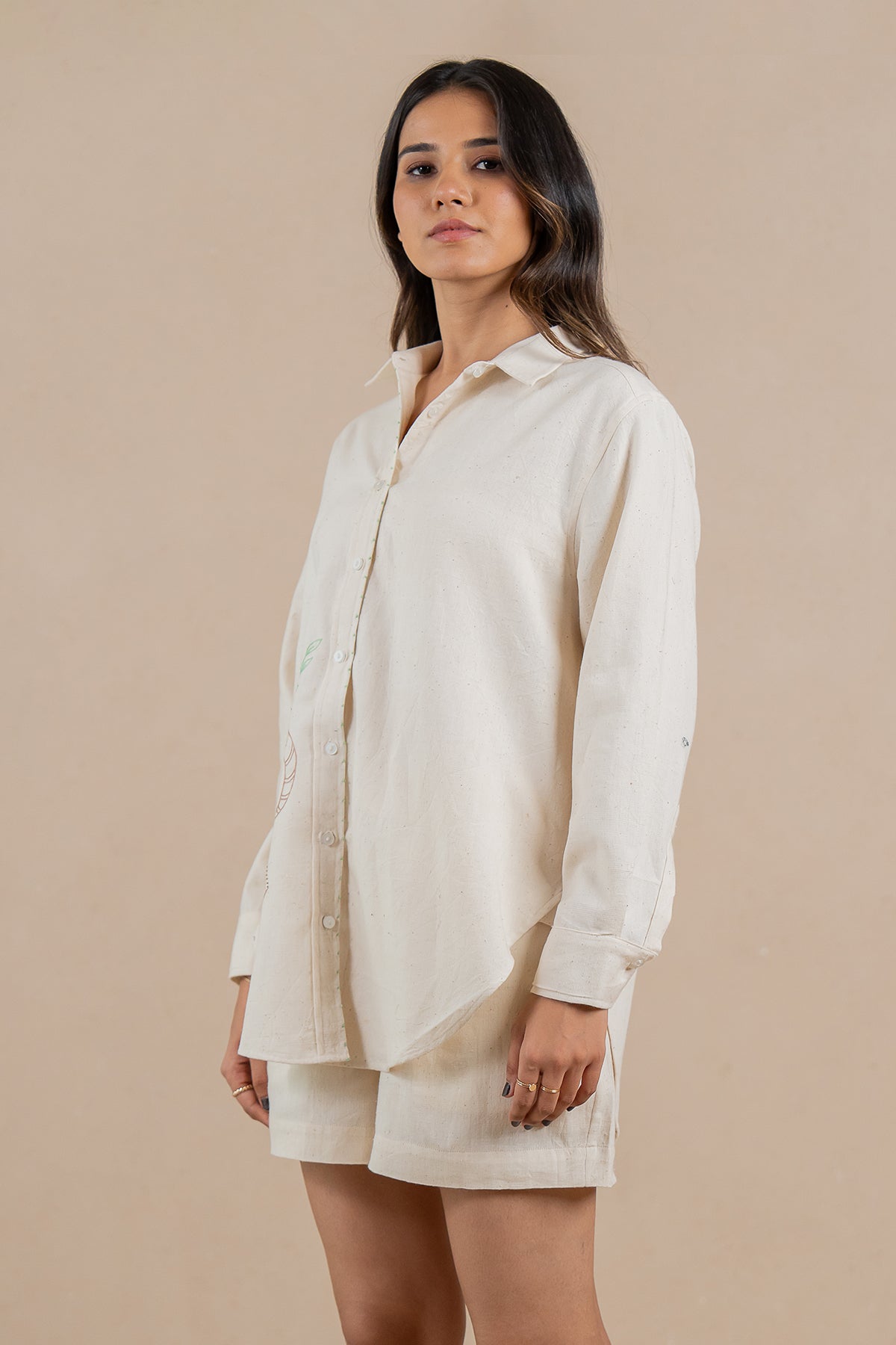 Capricorn Kala Cotton Shirt - Off white