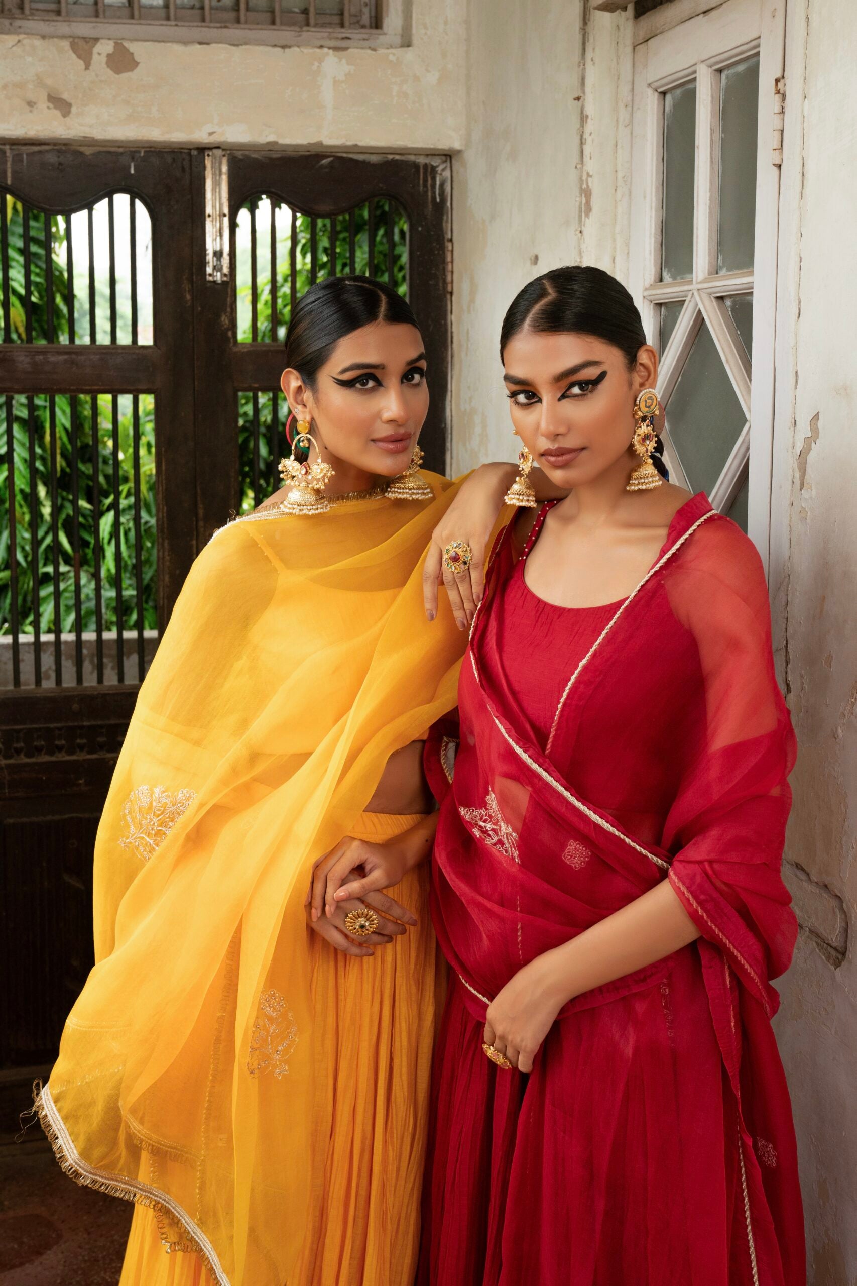 Ghoomar Lehenga - kesariya peela