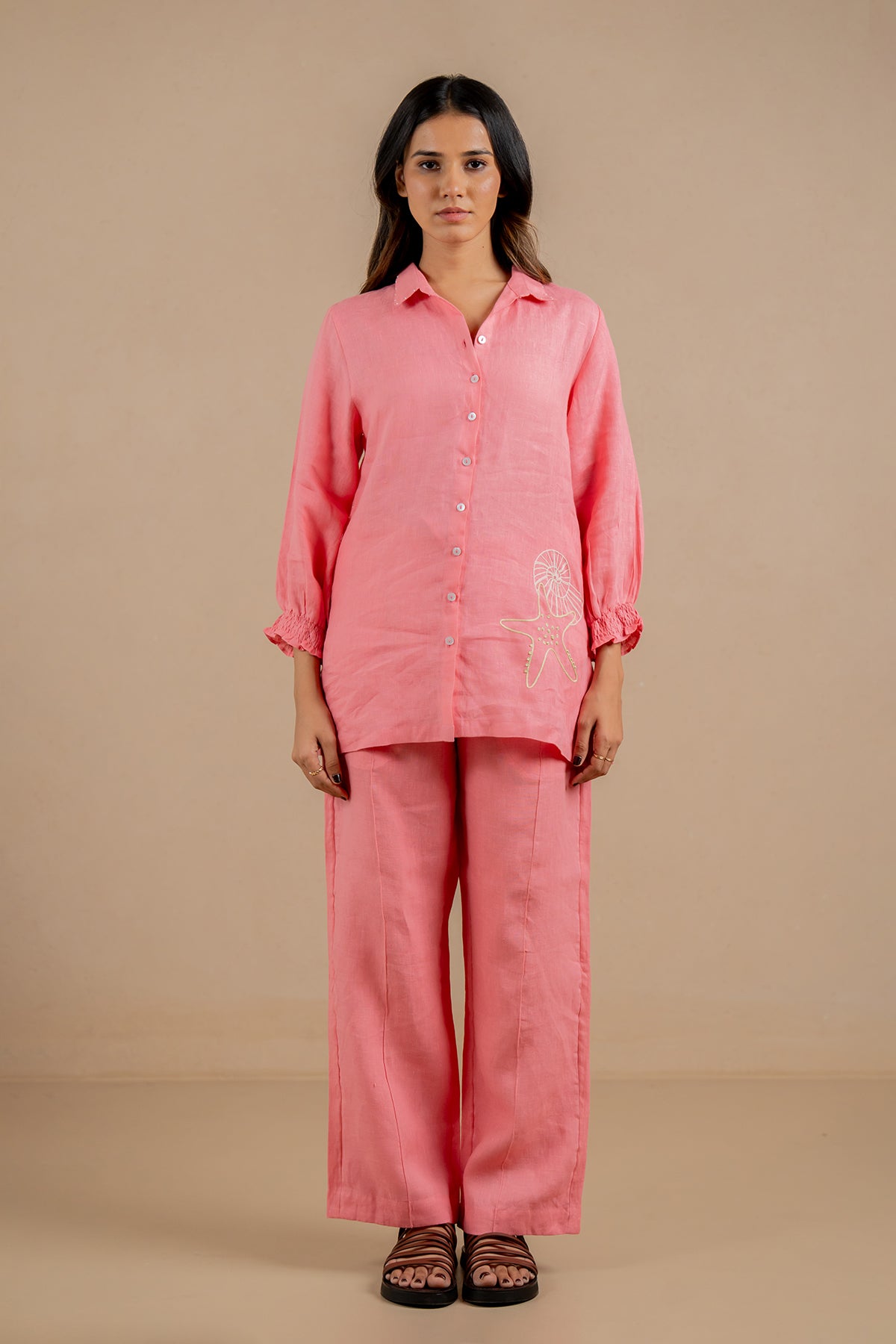 Carla-Linen-Bobbin-Shirt-With-Pockets-Flamingo-Pink-
