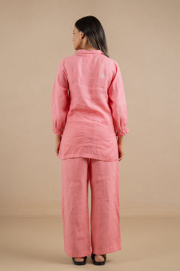 Carla-Linen-Bobbin-Shirt-With-Pockets-Flamingo-Pink-