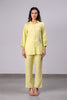 Carla Linen Bobbin Shirt with Pockets - Lime