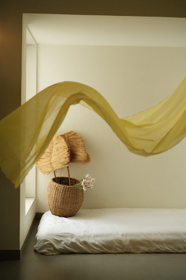 Chanderi-Dupatta-Lemon-Yellow-