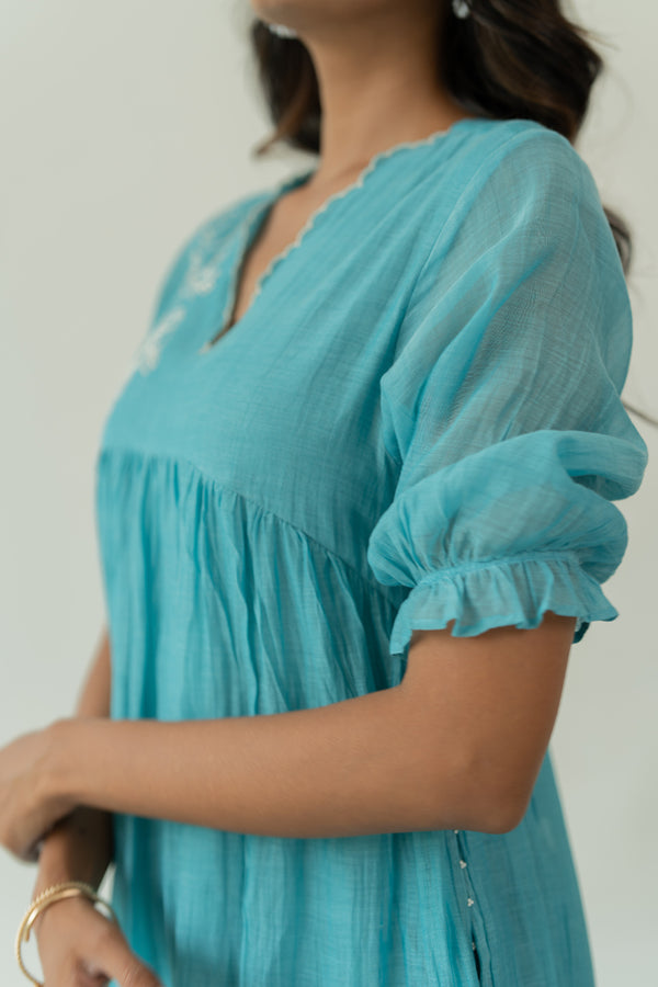 Chanderi-Meadow-Dress-Caribbean-Blue-