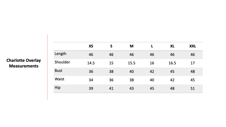 Size Chart 1