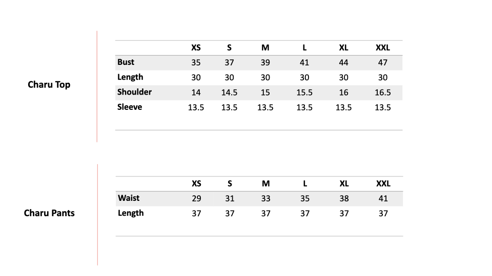 Size Chart 1