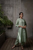 OLIVIA LINEN KURTA - Pista