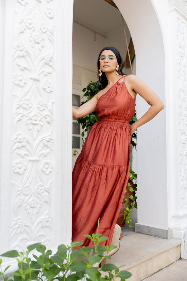 One shoulder dress