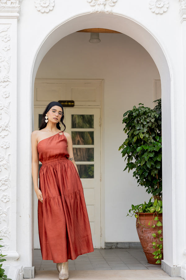One shoulder dress
