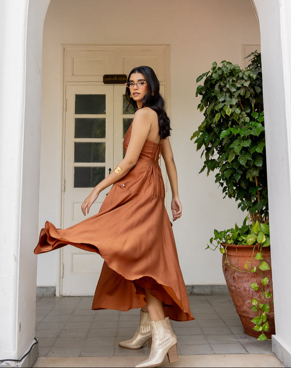 Halter neck dress