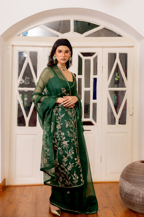 Pankhuri saree- Organza silk