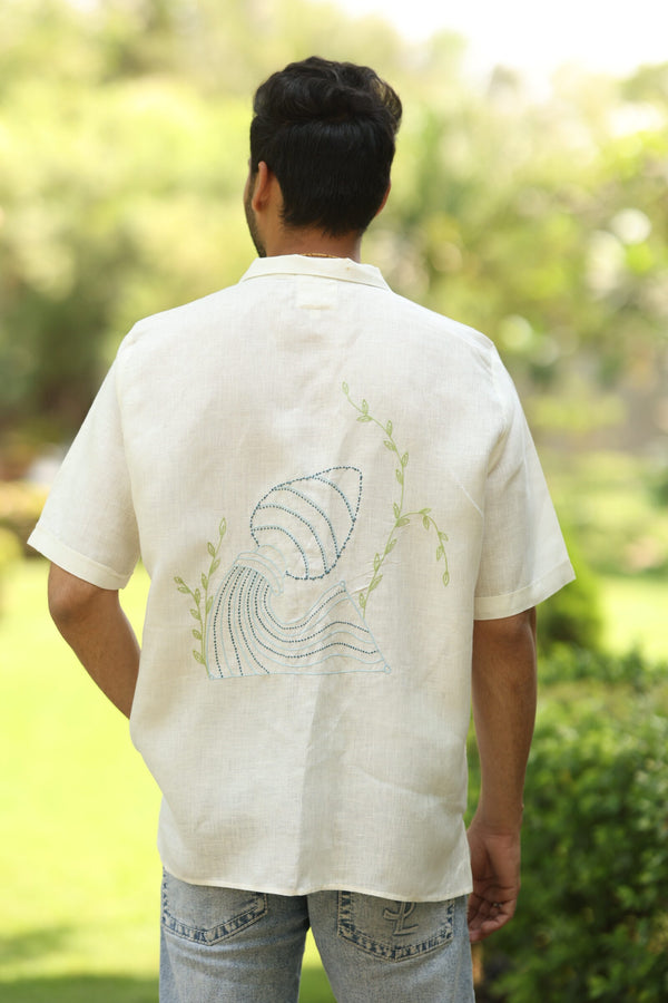 Aquarius Linen Shirt - Off- White