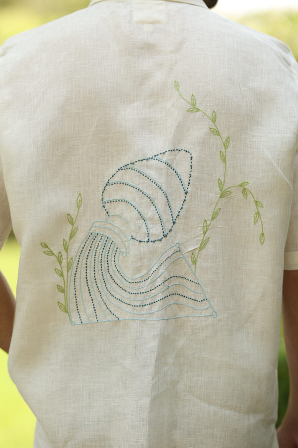 Aquarius Linen Shirt - Off- White