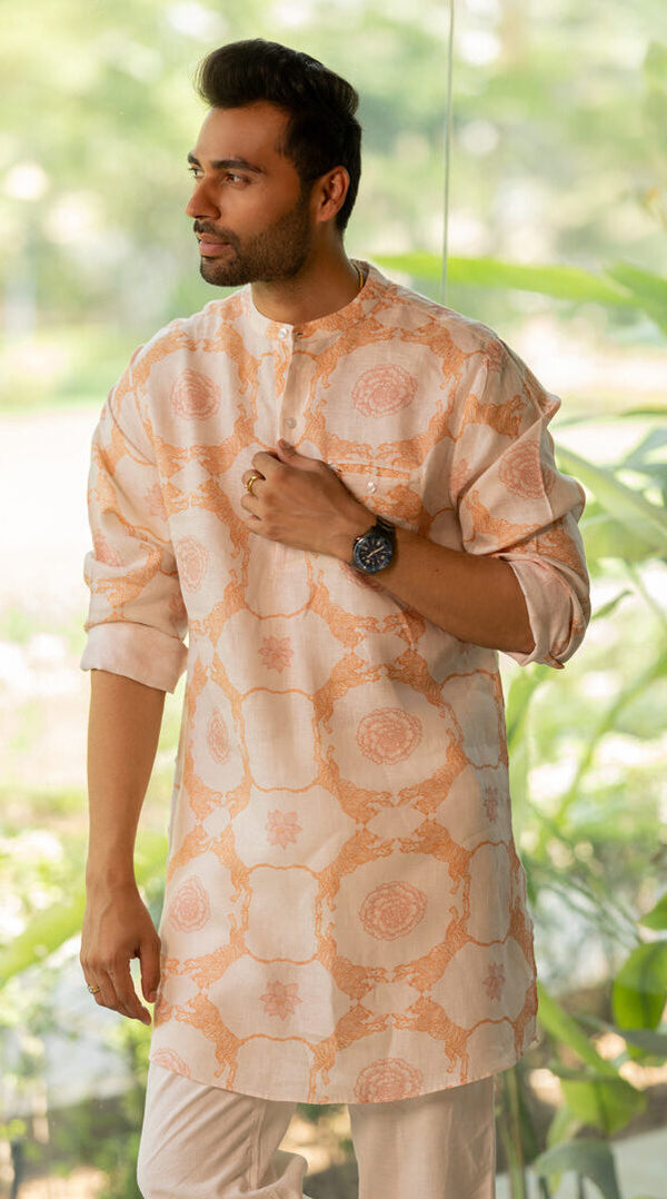 Linen The Roaring Bloom Kurta