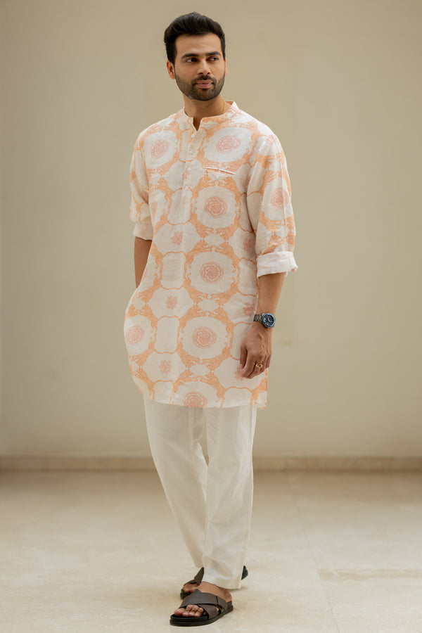 Linen The Roaring Bloom Kurta
