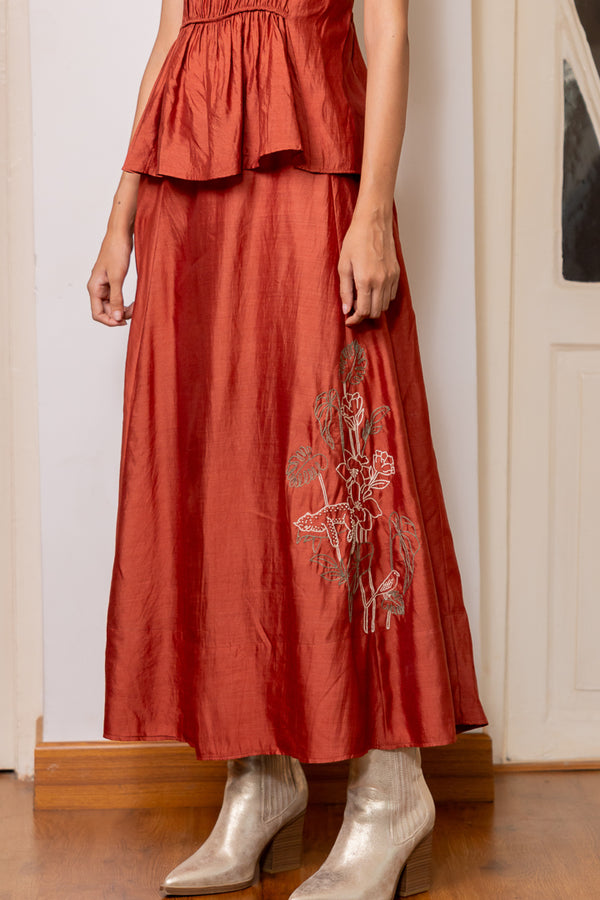 Silk skirt