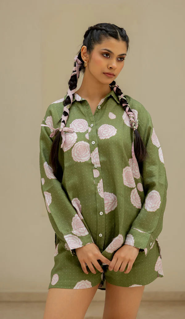 Linen Coord set  – sandra shirt and shorts