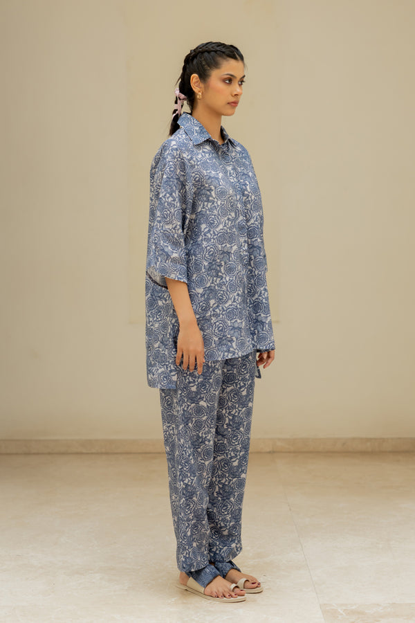 Linen Banaras Bloom Pant