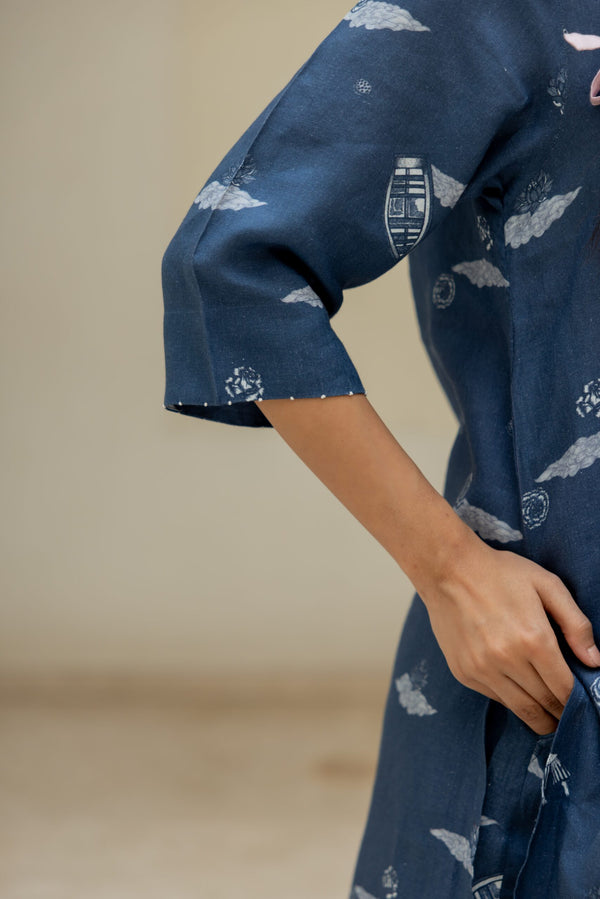 Linen Subah-e- Banaras Demi kurta