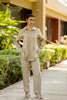 Linen Narrow Pants - Bamboo