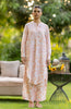 Linen Over sized Lace Kurta - Orange Banaras