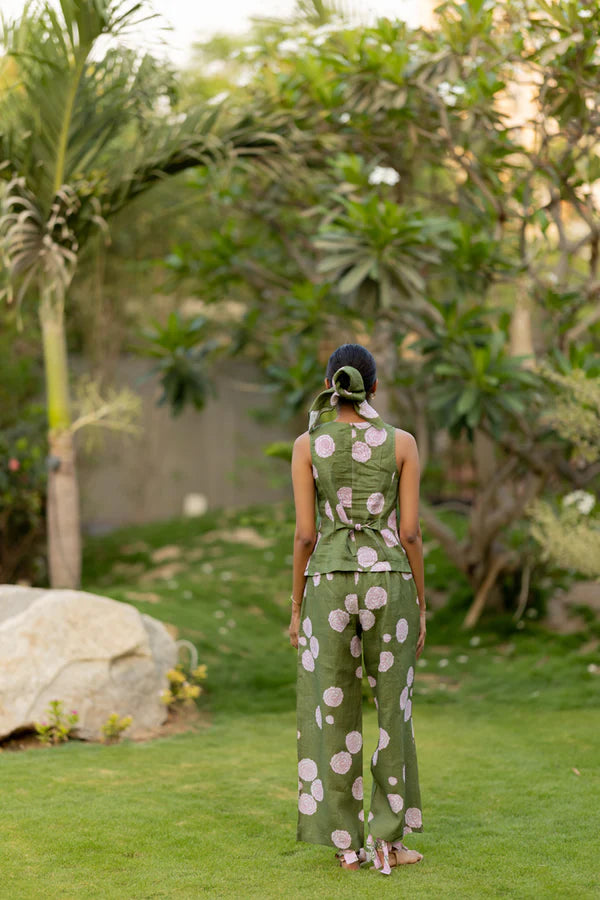 Linen Coord Set - Vest & Pants