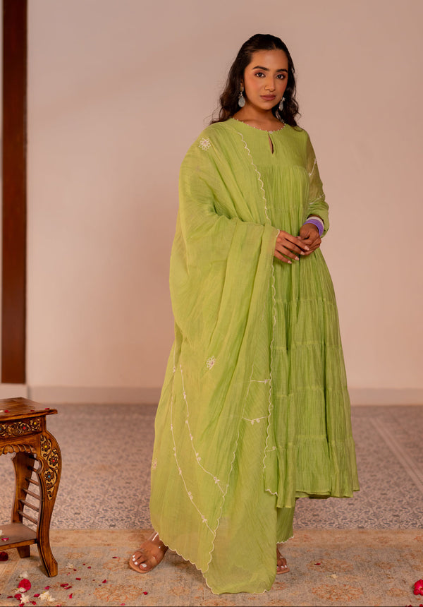 Seven tier kurta set