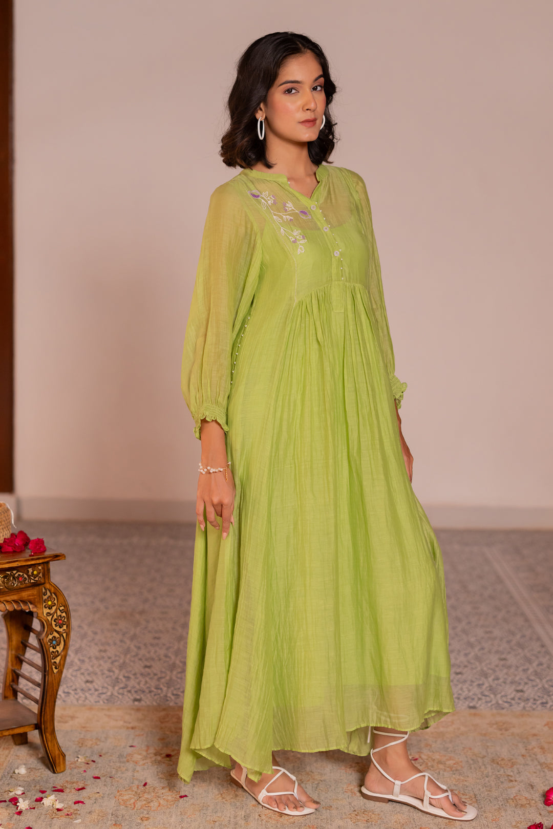 Pushp chanderi dress