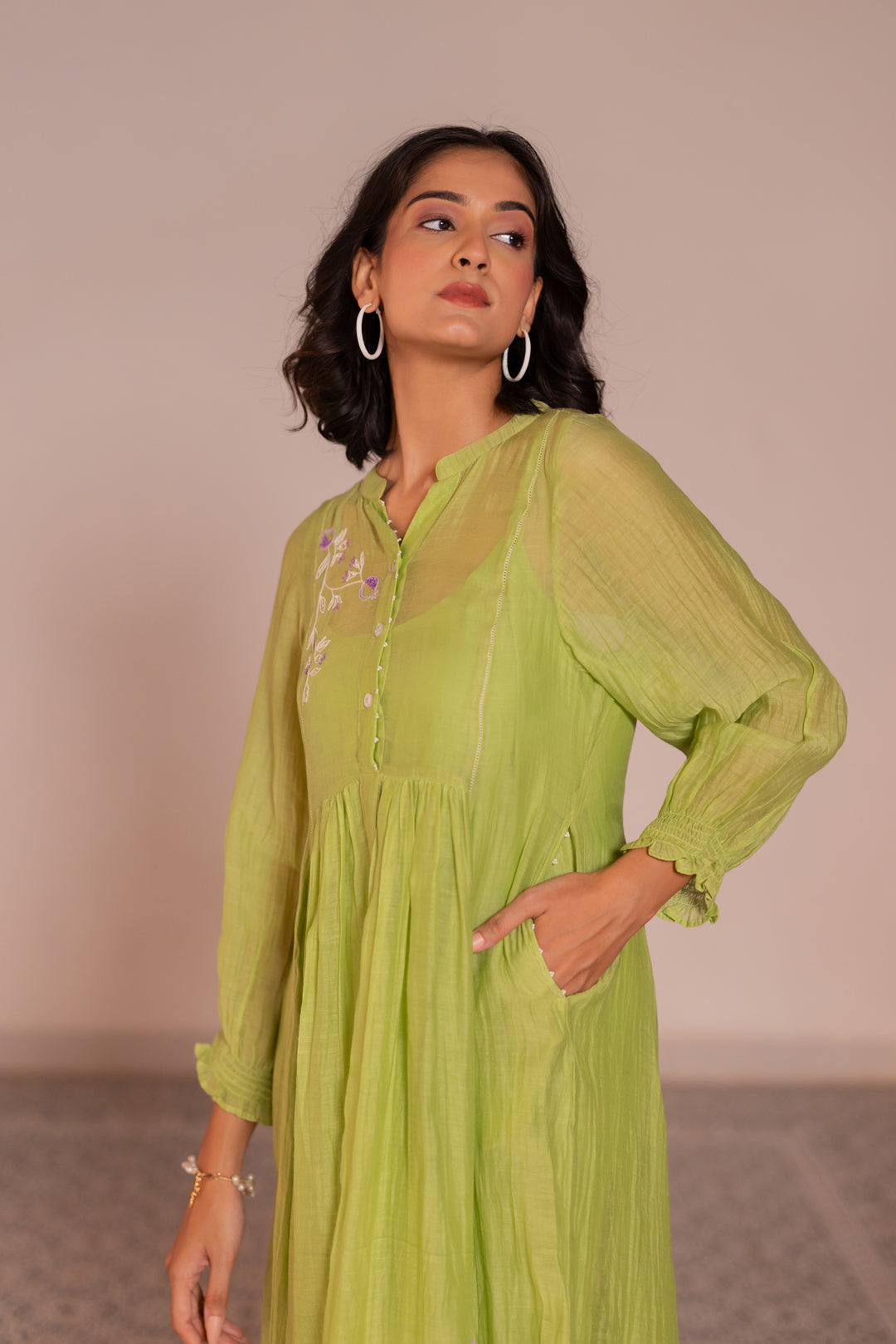 Pushp chanderi dress
