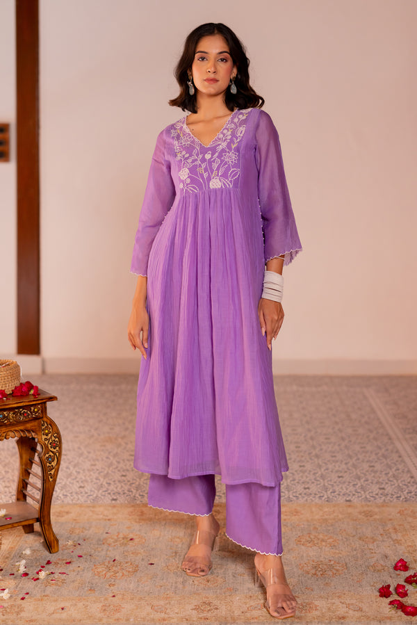 Center kali kurta set