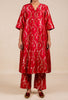 Banarasi Sadabahar Kurta Set - Red