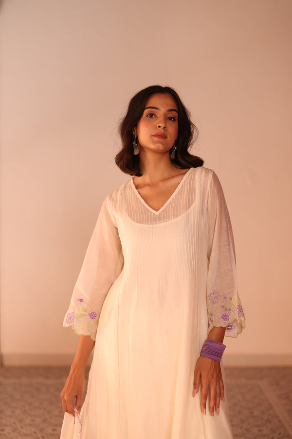 Pintuck kurta set