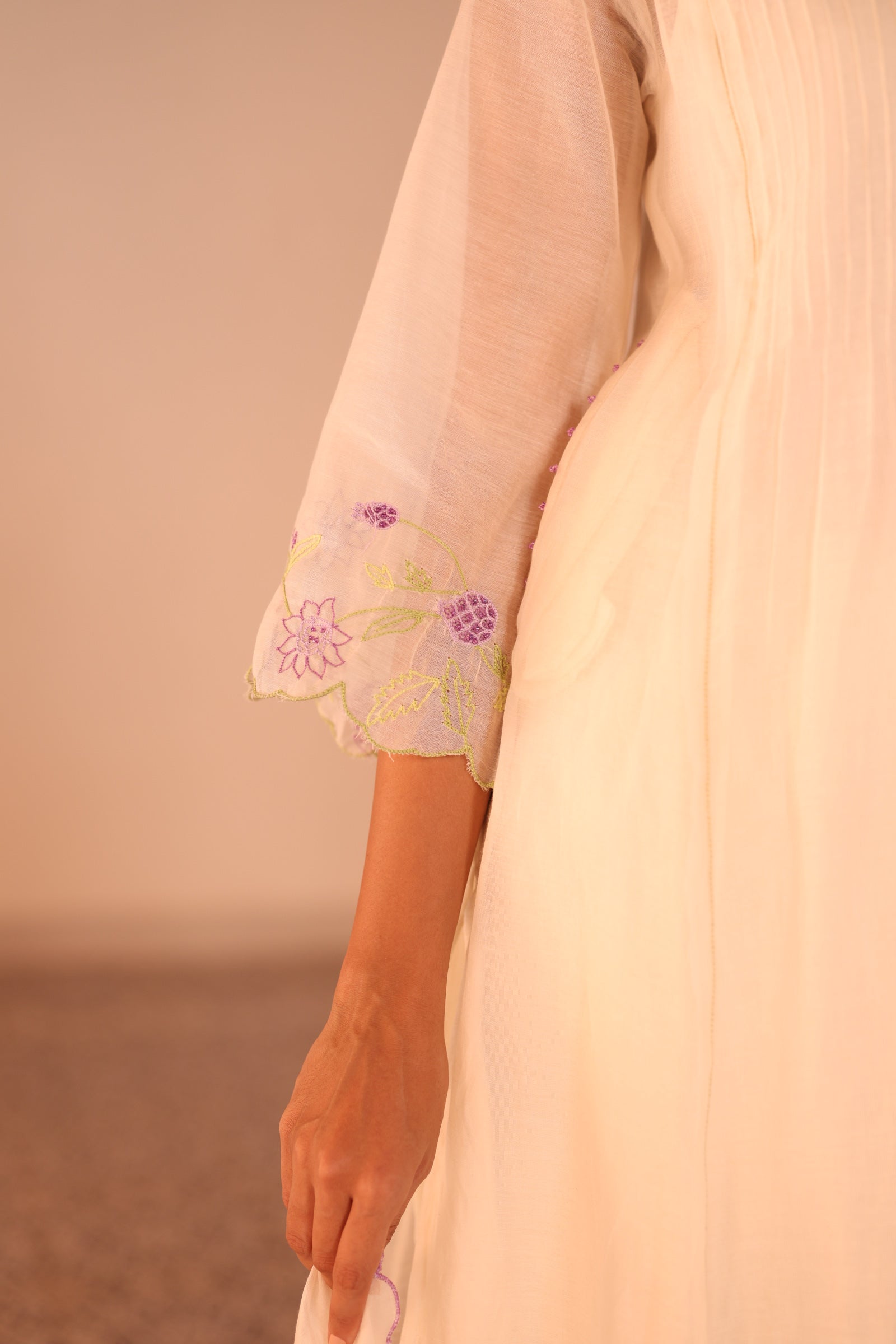 Pintuck kurta set