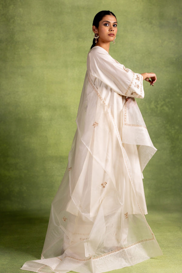 Rukmani Organza Dupatta - Off White