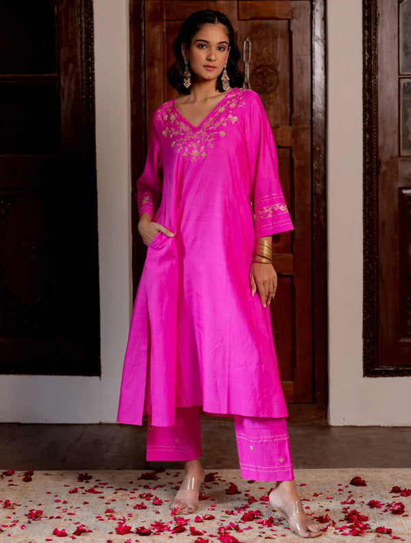 Phool jaal kurta set