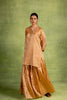 Aabha Tissue Silk Kurta Sharara Set - Golden
