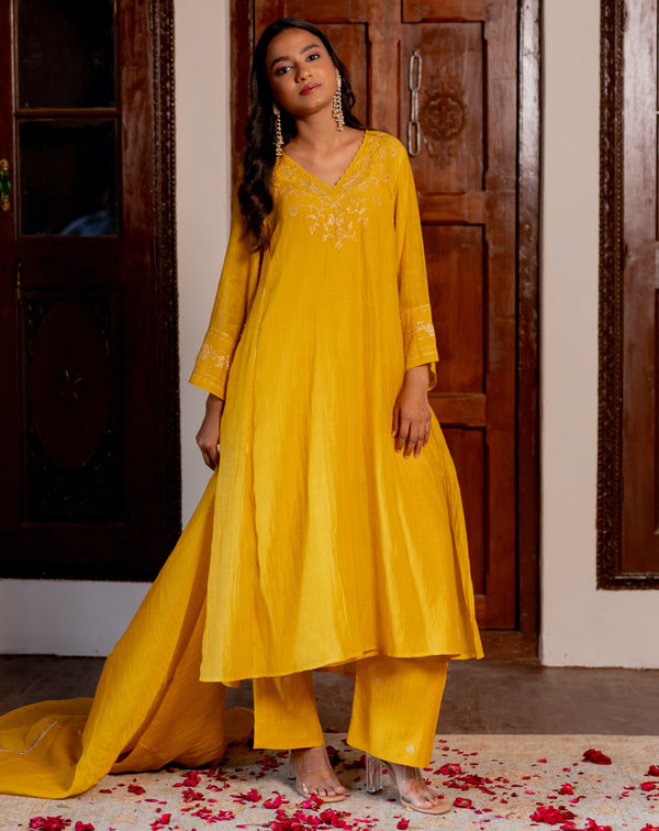 Phool jaal kurta set
