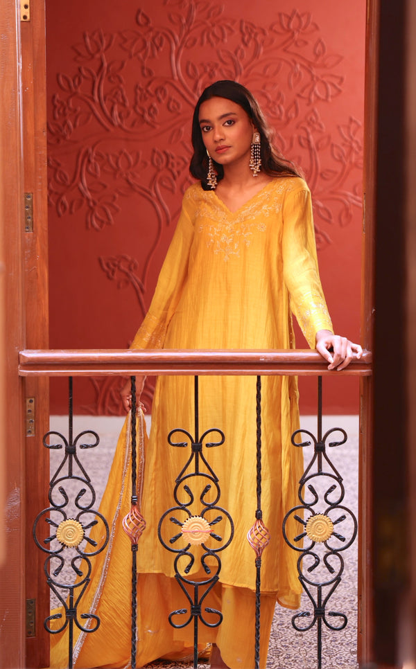 Phool jaal kurta set