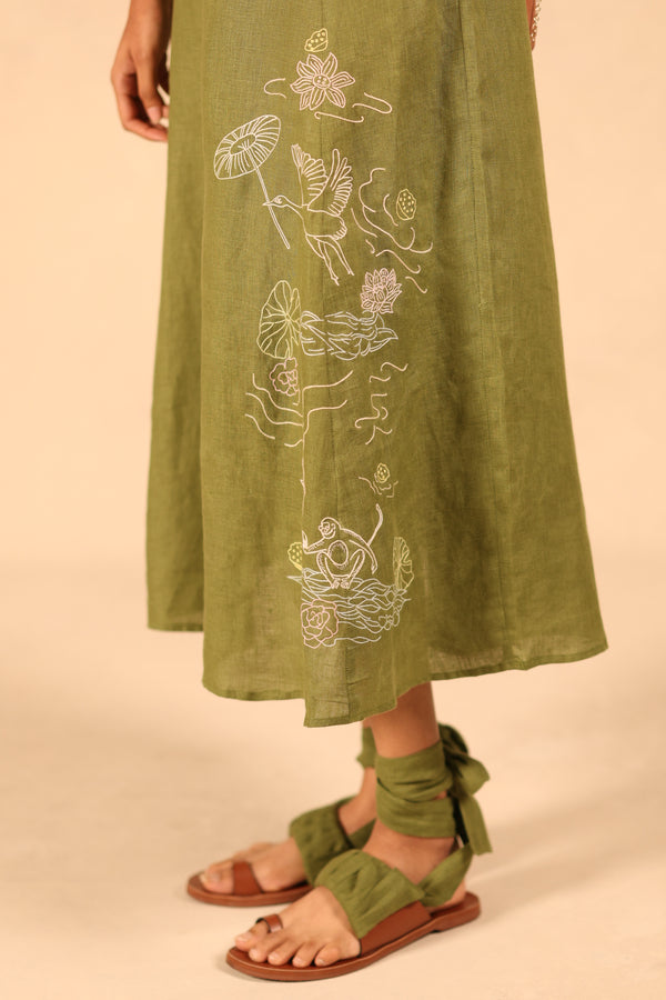 Linen skirt