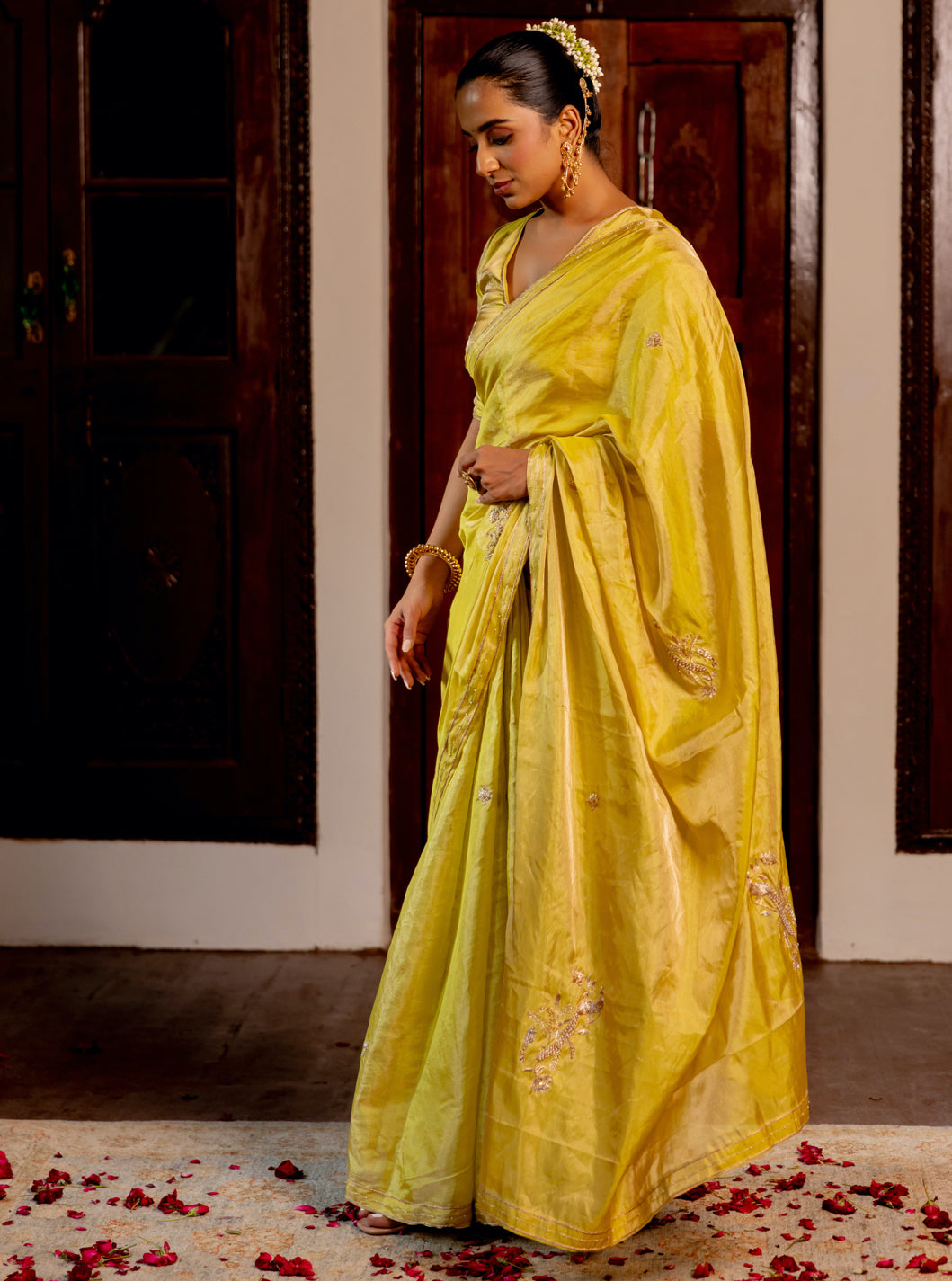 Mayur butta saree