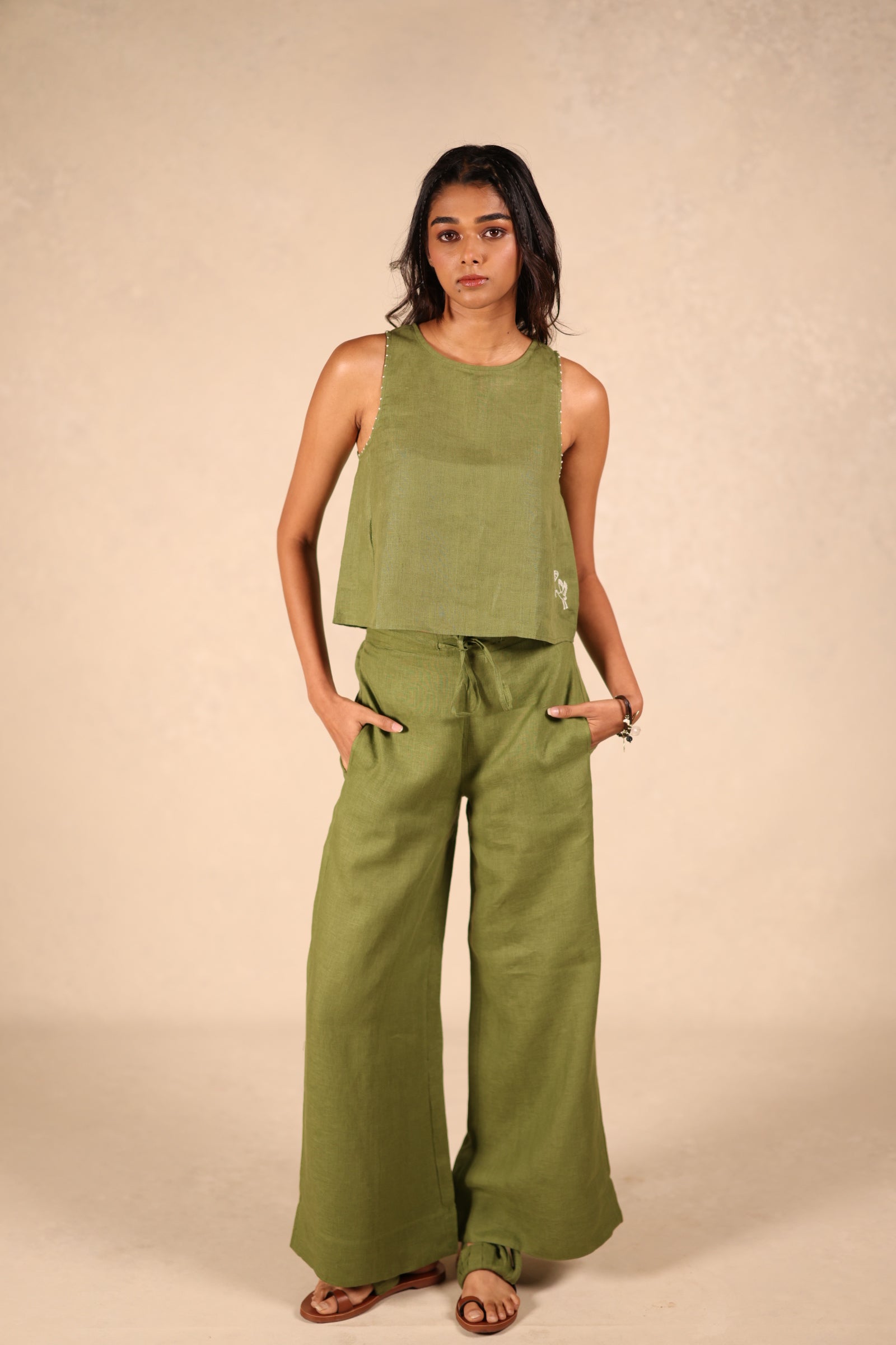 Linen Flare pants