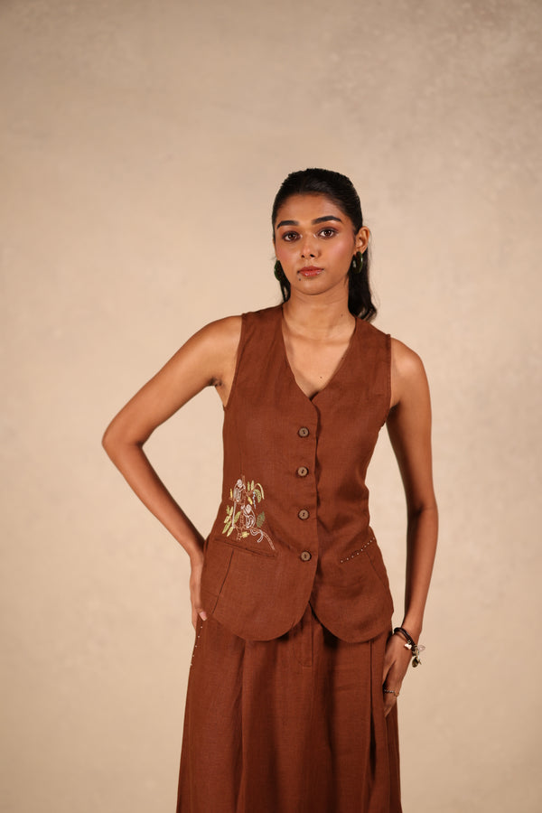 Linen Bagh Vest