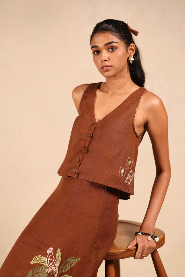 Linen Vest